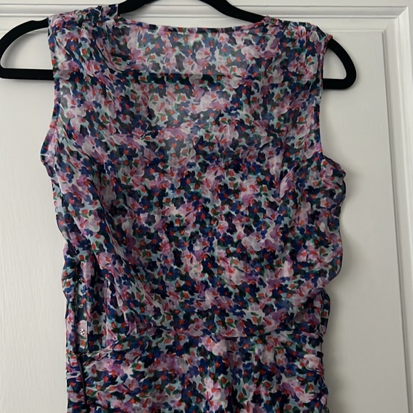 VERONICA BEARD Cayson Floral Fit and Flare Mini Spring dress size 00 100% silk - Picture 9 of 14